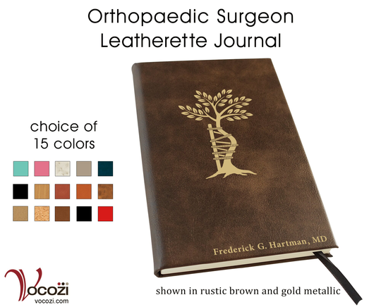 Orthopaedic Surgeon Personalized Leatherette Journal