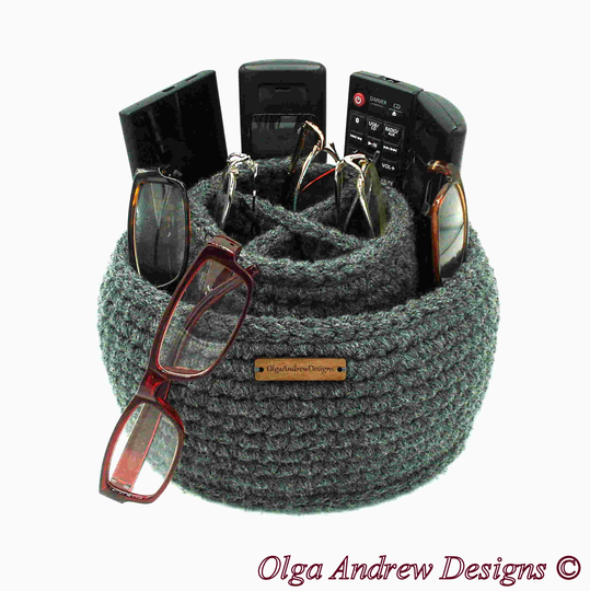 xxx-Large Round Cross Divided Eyeglass Holder, Phone Stand, Remote Holder Stand, Divided Desk Organizer, Remote Stand, Soft Glasses Stand