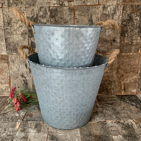 Large Zinc Pots