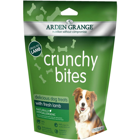 Lamb Crunchy Bites Treats with Glucosamine (225g) (May Vary) - May Vary - Arden Grange
