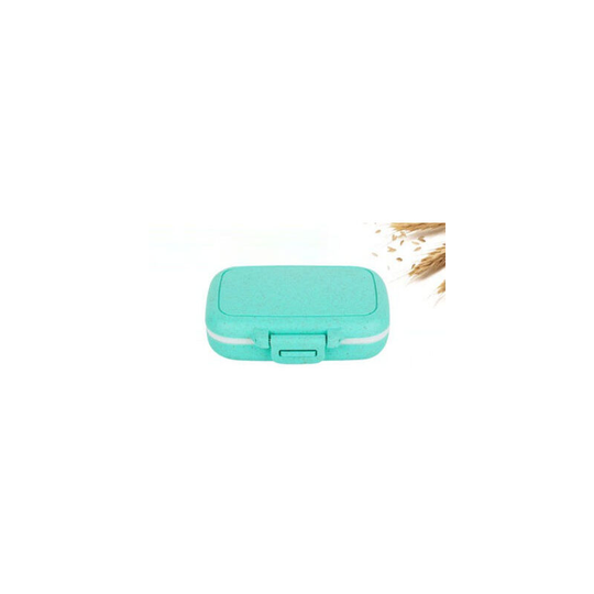 3 Removable Compartments Pill Box, Portable Day Travel Pill Organizer Tiffany blue - Muff