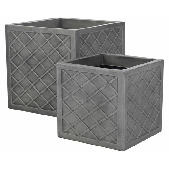 Sankey - Lazio Planter Set Of 2 Pewter - GN696