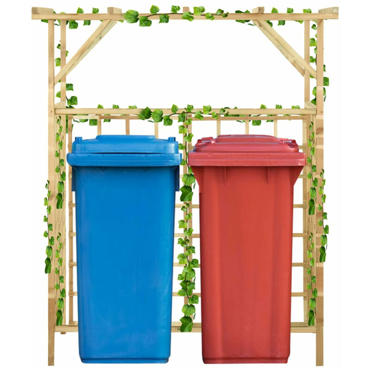 Garden Pergola for Double Bins Impregnated Pinewood