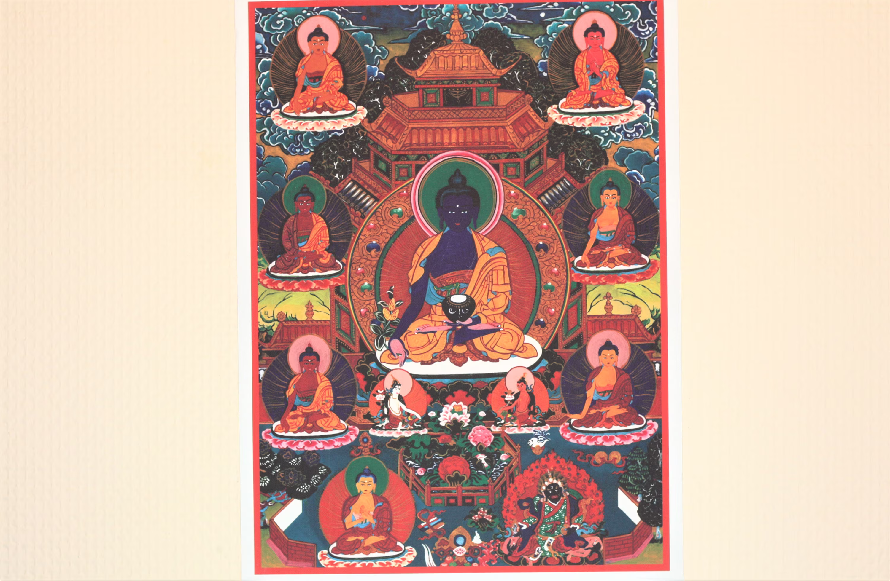Tibetan Thangka Medicine Buddha Print