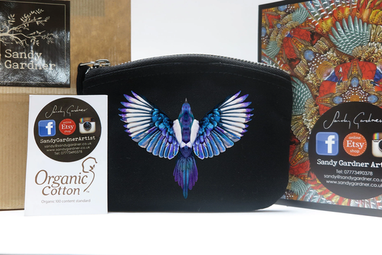 New Premium Quality Organic Magpie Pica Purse Bag, Bird, Totem Pouch, Animal, Lucky Pouch Spirit Bag Passport Wallet