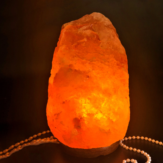 Himalayan Pink Salt Lamp 100% Natural Crafted Pure Crystal Rock With Blub Healing Ionizing Table Lamps Gift