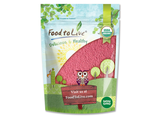 Organic Cranberry Powder - Non-Gmo, Unsulfured, Raw, Dried Fruit, Vegan, Bulk, Contains Maltodextrin, No Sulphites