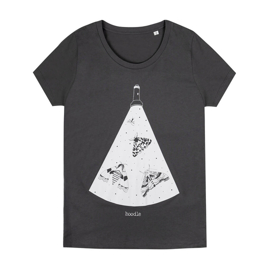 Organic Womens Moths In Torch Light T Shirt