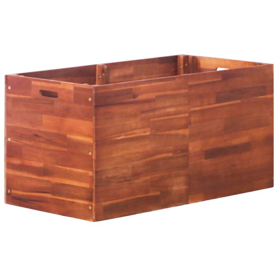 Topdeal Garden Planter Acacia Wood 100x50x50 cm VDTD28253