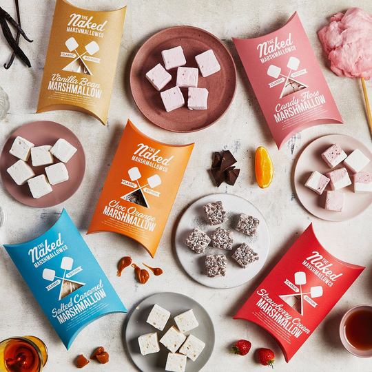 Any 5 Classic Edition Gourmet Marshmallows - Food Gift Foodie Gifts For Him Her Salted Caramel Sweets