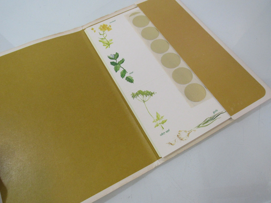 Herb & Grass Notecards - Just A Notes 12 Folding Cards Included