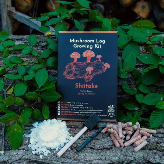 Shiitake Mushroom Log Growing Kit Gift Option