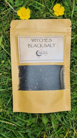 Witches Black Salt 130G, Witchcraft, Witch Gift, Wicca, Pagan, Protection