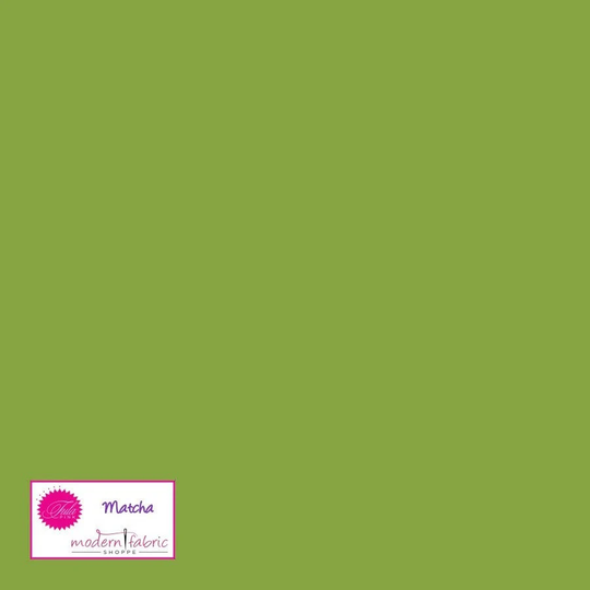 Tula Pink Dragon's Breath Solid Fq & Yardage - Csfsess- Matcha