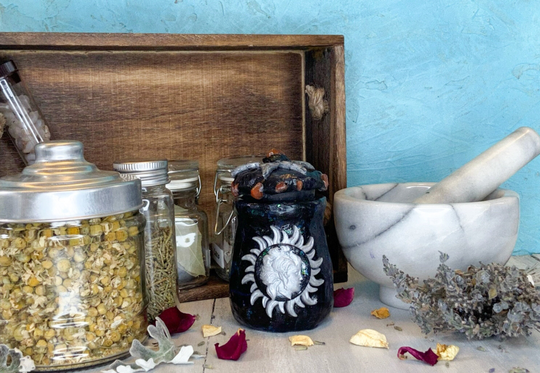Virgo Zodiac Apothecary Jar, Carnelian Crystal Jar With Lid, Gift, Astrology Decor