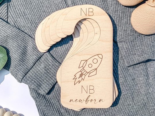Space Nursery, Baby Closet Dividers, Divider, Wooden Shower Gift, Clothes Organizer