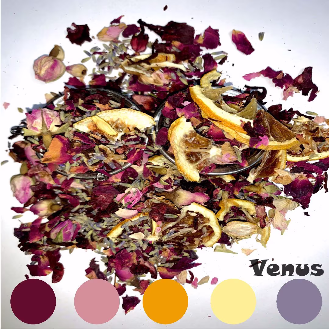 Venus| Herbal Tea| Hibiscus| Red Rose| Pink Lavender| Lemon Peel