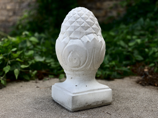 Cement Large Cone For Backyard Design, Plant Lover Gift, Unique Concrete Garden Statue Decor, Stone Flower Vase Figurine