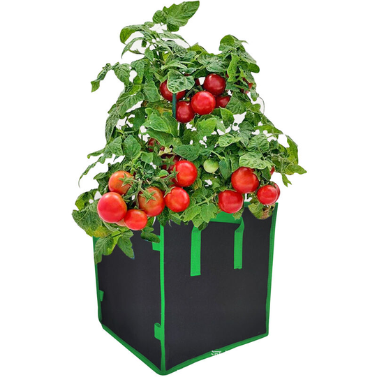 3 Gallon Garden Grow Bags Square Planter Box Planting Beds Grow Pots with Handles Breathable Plant Container Felt Planter Bags for Carrots Onions