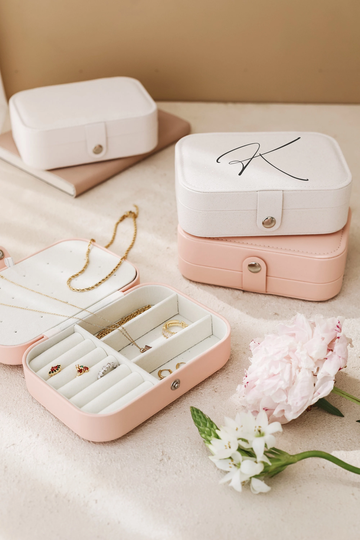 Personalized Jewelry Box, Storage, Travel Case, Organizer Bridesmaids Gift Earring Box