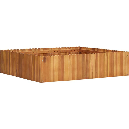 Topdeal - Garden Planter 100x100x25 cm Solid Acacia Wood VDTD29900