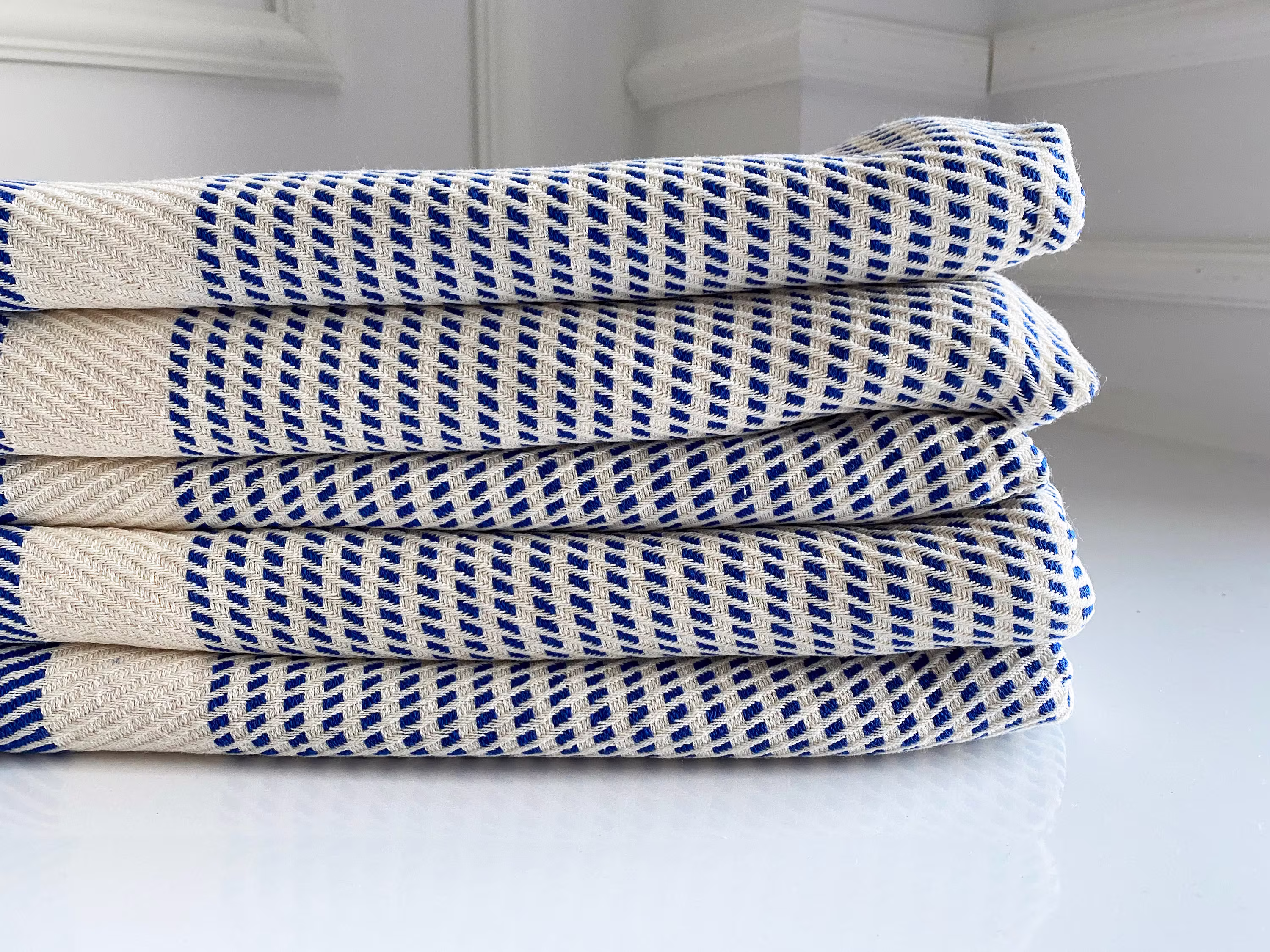 Organic Cotton Blue Towel, Turkish Bridesmaid Gift, Beach Peshtemal Bachelorette Natural Personalized