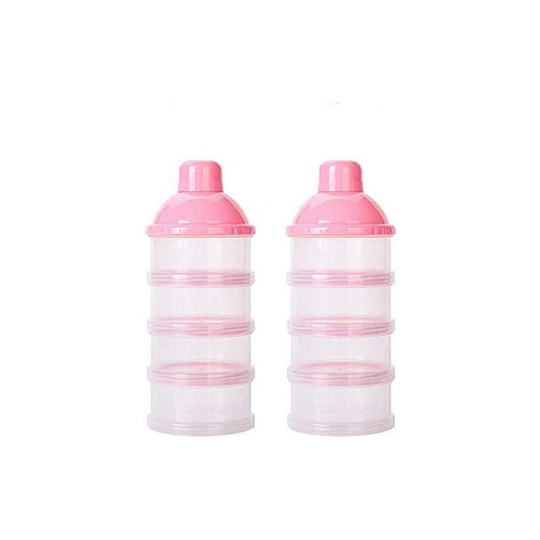 Milk Dispenser Box, Milk Powder Dispenser, Milk Powder Dispenser, Baby Milk Powder Dispenser, Portable Baby Food Container (Pink)