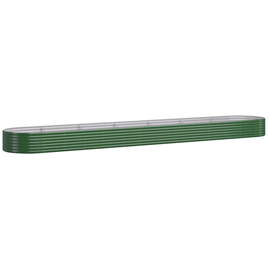 Vidaxl - Garden Planter Powder-coated Steel 544x100x36 cm Green Green
