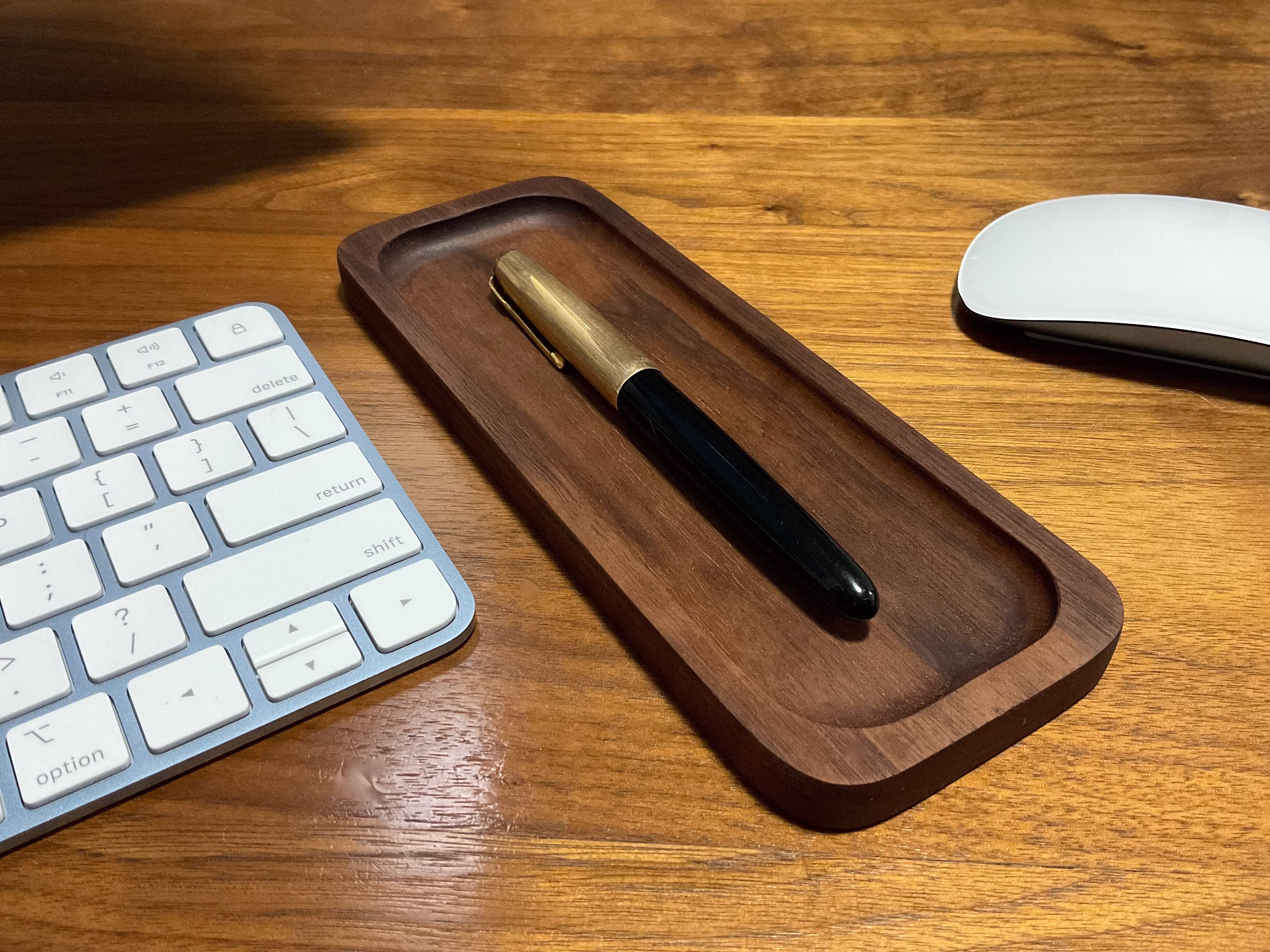 Wood Pen Tray | Desk Organizer Rest Father's Day Gift Gift For Dad Watch Entryway Organizer