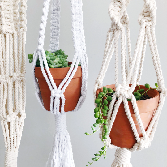Macrame Plant Hanger/Modern Natural Holder // Home Decor Boho Style