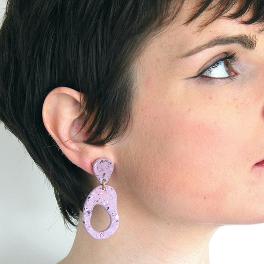 Colorful Earrings, Get Your Organic Shape Earrings in A Large Variety Of Colors