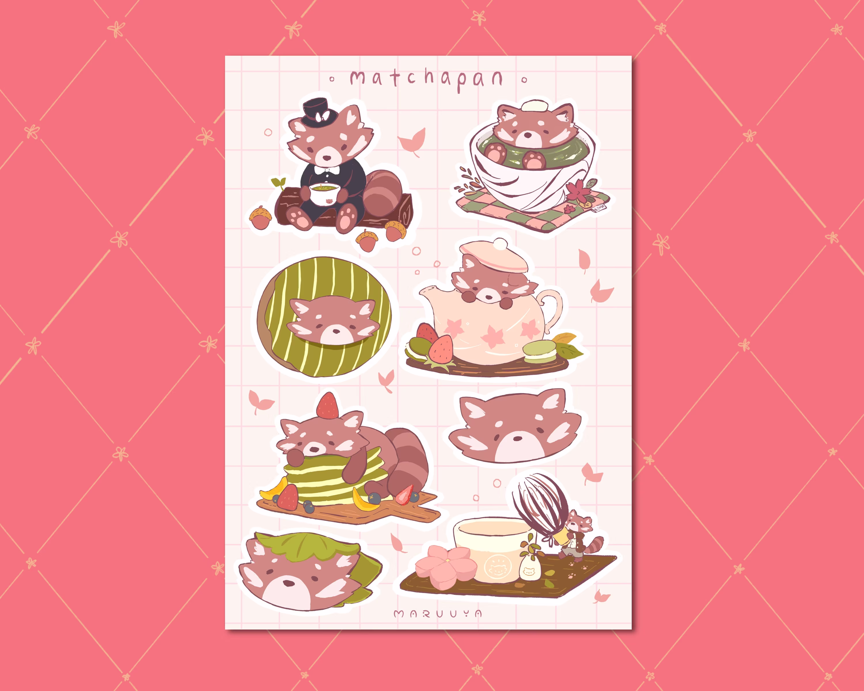 Matcha Panda 4x6