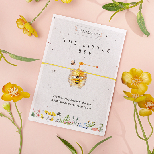 The Little Bee Bracelet | Seeded Card & Gift Friendly Kind Best Friend