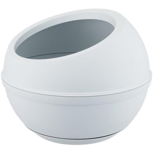 Sfera - Plant pot with circular design. Indoor and outdoor planter Ø40,5X32H cm. Capacity 23L. Colour ice