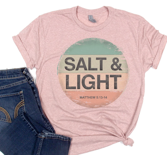 Summer Salt & Light Women's Christian Shirt, Gift For Her, Mother's Day, Graduate Gift, Spring Beach, Pool, Summertime, Girls Shirt