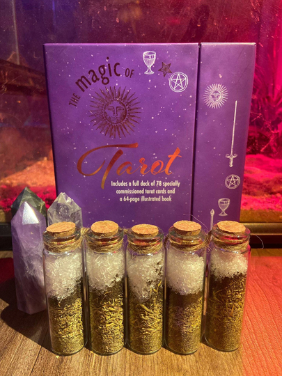 Blessed Witch Herb Bottles | Carry With You Pagan Wiccan Gift Powerful Energy Love Spell, Positive Energy, Weight Loss, Regret, Beauty