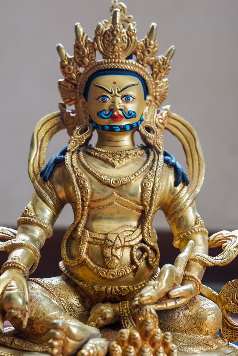 Seasonal Sale -Zambala, Jhambala, Dzambala, Kubera - High Quality Statue Crafted By Hand From Nepal