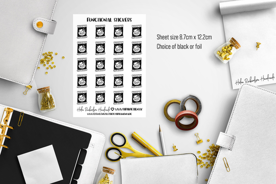 Seeds, Seed Packets, Plants, Planting Seeds, Cutlery Functional Stickers, Foiled, Non Foiled, Planner Stickers