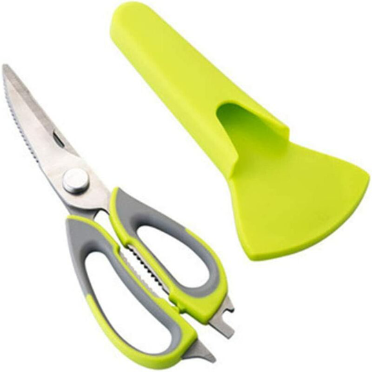 Deckon - Multifunction Kitchen Scissors 8 in 1 Stainless Steel Detachable Heavy Duty Poultry Scissors for Poultry, Fish, Meat and Herbs, Vegetables