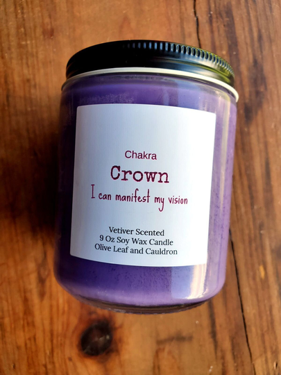 Crown Chakra Candle | Witchcraft Supply Candles Witchy Decor