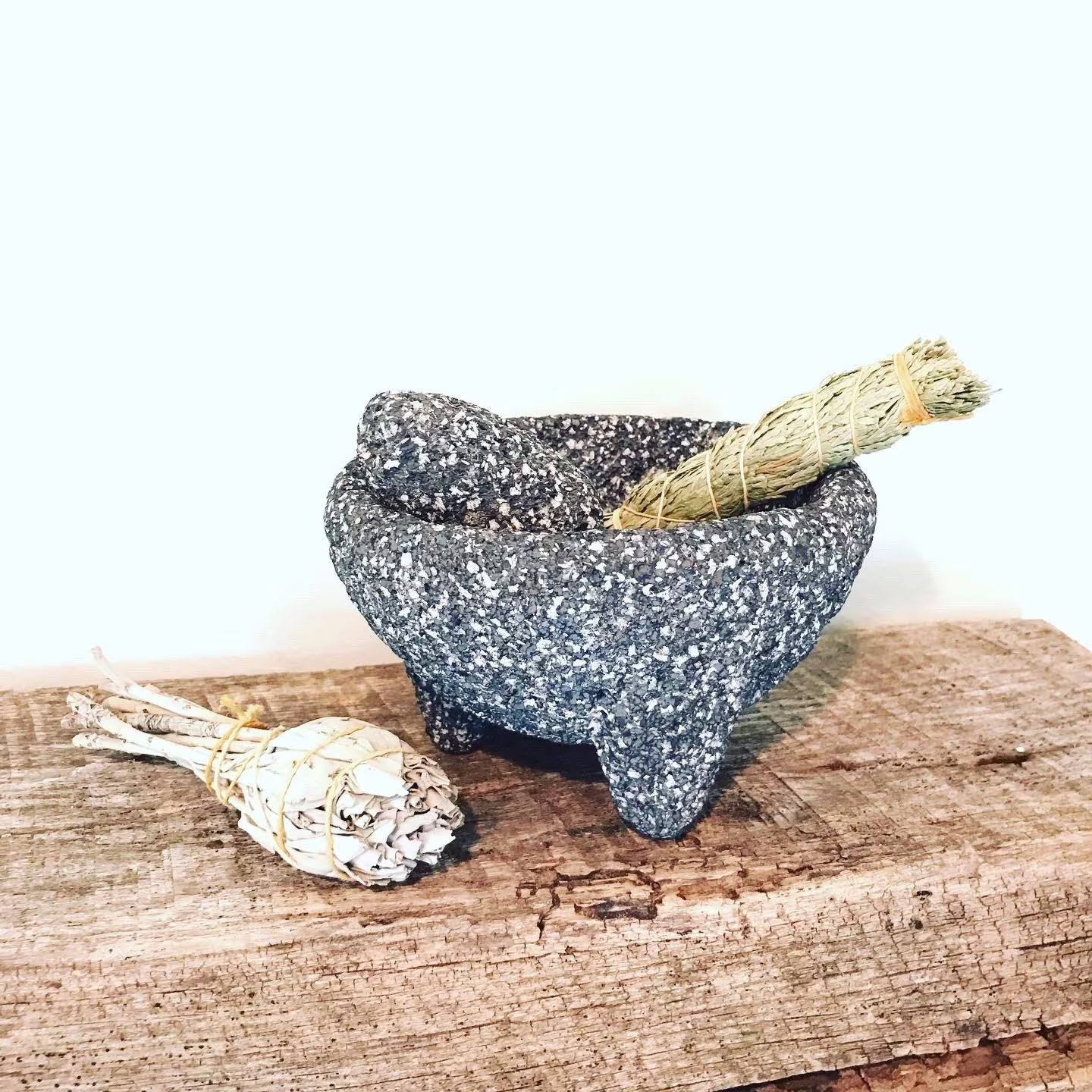 Mortar & Pestle, Rough Coarse Stone, Homesteading, Kitchen, Rustic, Cabin, Lodge, Herbs
