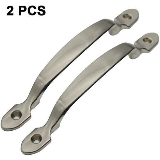 Sun Flowergb - 2pcs 158mm Pulls Metal Door Handle Kitchen Cabinet Furniture Wardrobe Medicine Handle In The Door Hardware Brushed Color