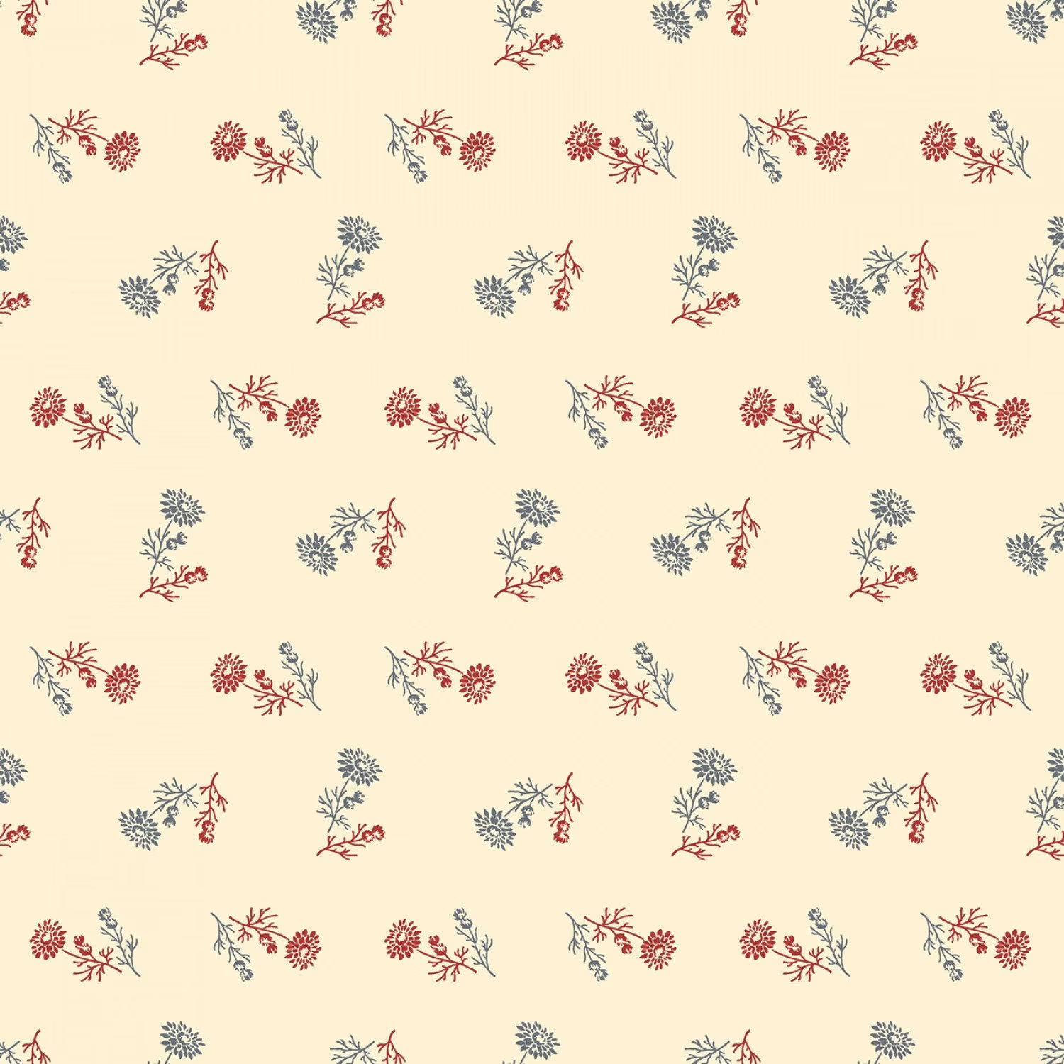 Seeds Of Glory - Riley Blake Designs Stacy West Of Buttermilk Basin 100% Cotton Quilting Fabric # C10365-Cream