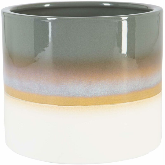 Nicola Spring - Reactive Glaze Plant Pot - 15.5cm - Grey