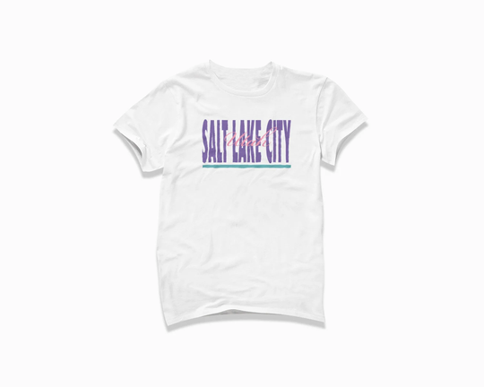 Salt Lake City Signature Shirt Utah T-Shirt/Retro Style T Shirt Vintage Inspired Short Sleeve Tee