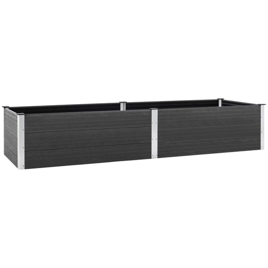 Garden Raised Bed 200x100x54 cm wpc Grey Vidaxl Grey