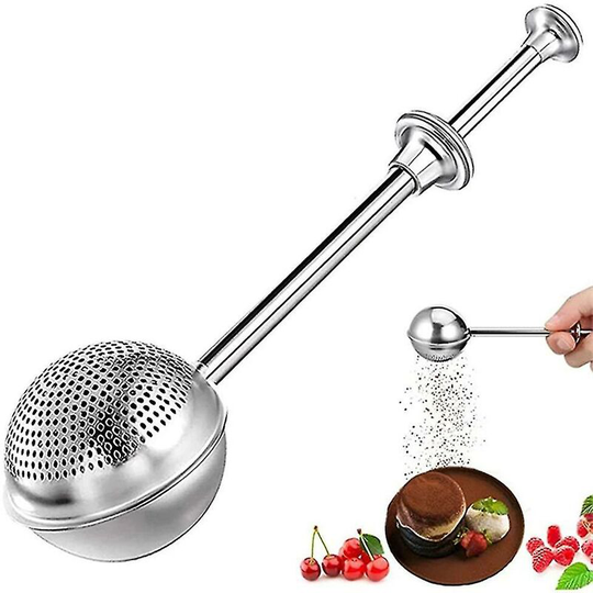 Stainless Steel Baking Duster Powder Icing Sugar Cocoa Sugar Flour Shaker Kitchen Tool