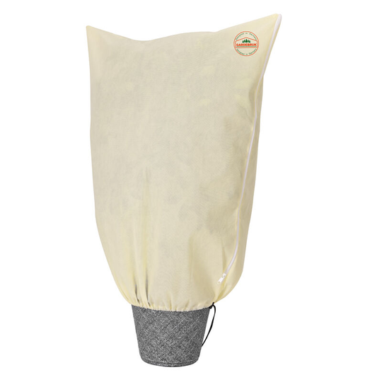 Gardebruk - Winter Frost Protection Zipped Fleece Hood Bag For Potted Garden Plants Beige Different Sizes 2x2,4m (de)