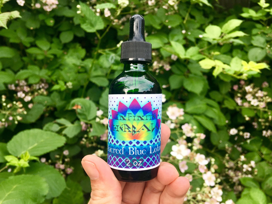 Egyptian Blue Lotus Tincture Lily Nymphaea Caerulea Vegetable Glycerin Based Vegan Alcohol Free
