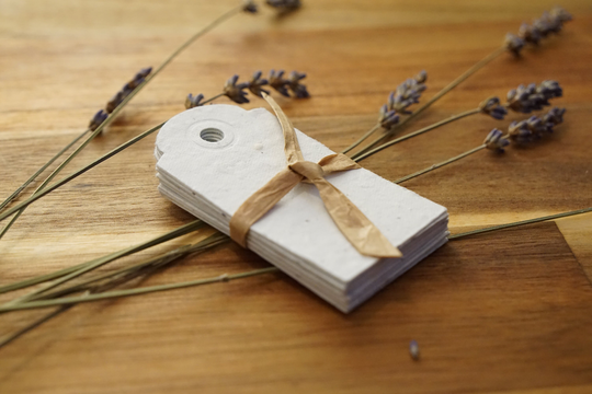 Handmade Plantable Seeded Paper Gift Tags 10 Pack/Various Sizes